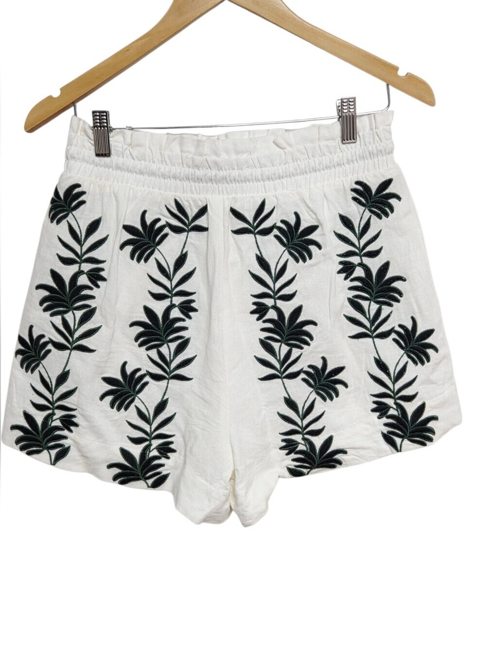 House of Harlow 1960 Linen Embroidered Boho Shorts Small - Picture 3 of 6